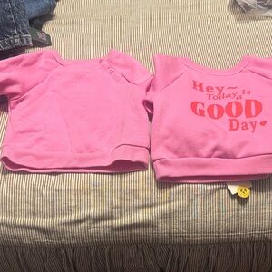 Cat & Jack Pink Sweatshirts lot of 2. Perfect for twins